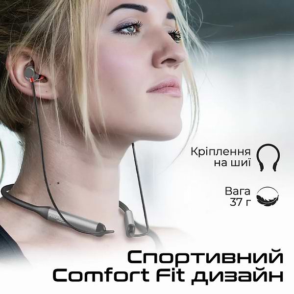 Фото - Наушники вкладыши беспроводные Promate Velcon.Black