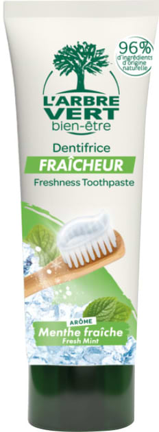Зубна паста L'Arbre Vert Свіжість зі смаком свіжої м'яти 75 мл (3450601040153)
