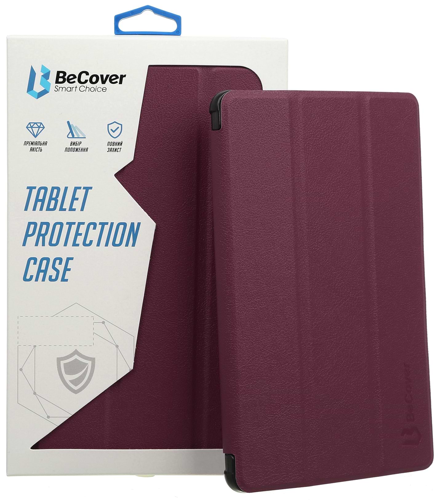Чохол для планшету BeCover Smart for Samsung Galaxy Tab S7 SM-T875 Red Wine (705224) - Фото 1