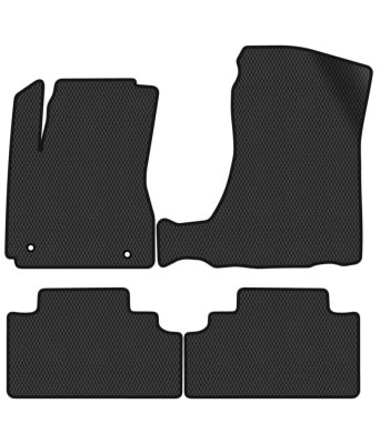 Фото - Коврики ворсовые в салон авто EVAtech Standard для Hyundai Tucson (JM) AT 2004-2010 1 поколение SUV Korea черный кант HY43594PC4TL2VEB