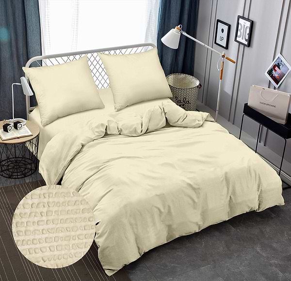 Фото - Комплект постельного белья Zastelli 12-0712 Vanilla жатка 2х145х210 Ванильный (22241) Фото - Комплект постельного белья Zastelli 12-0712 Vanilla жатка 2х145х210 Ванильный (22241)