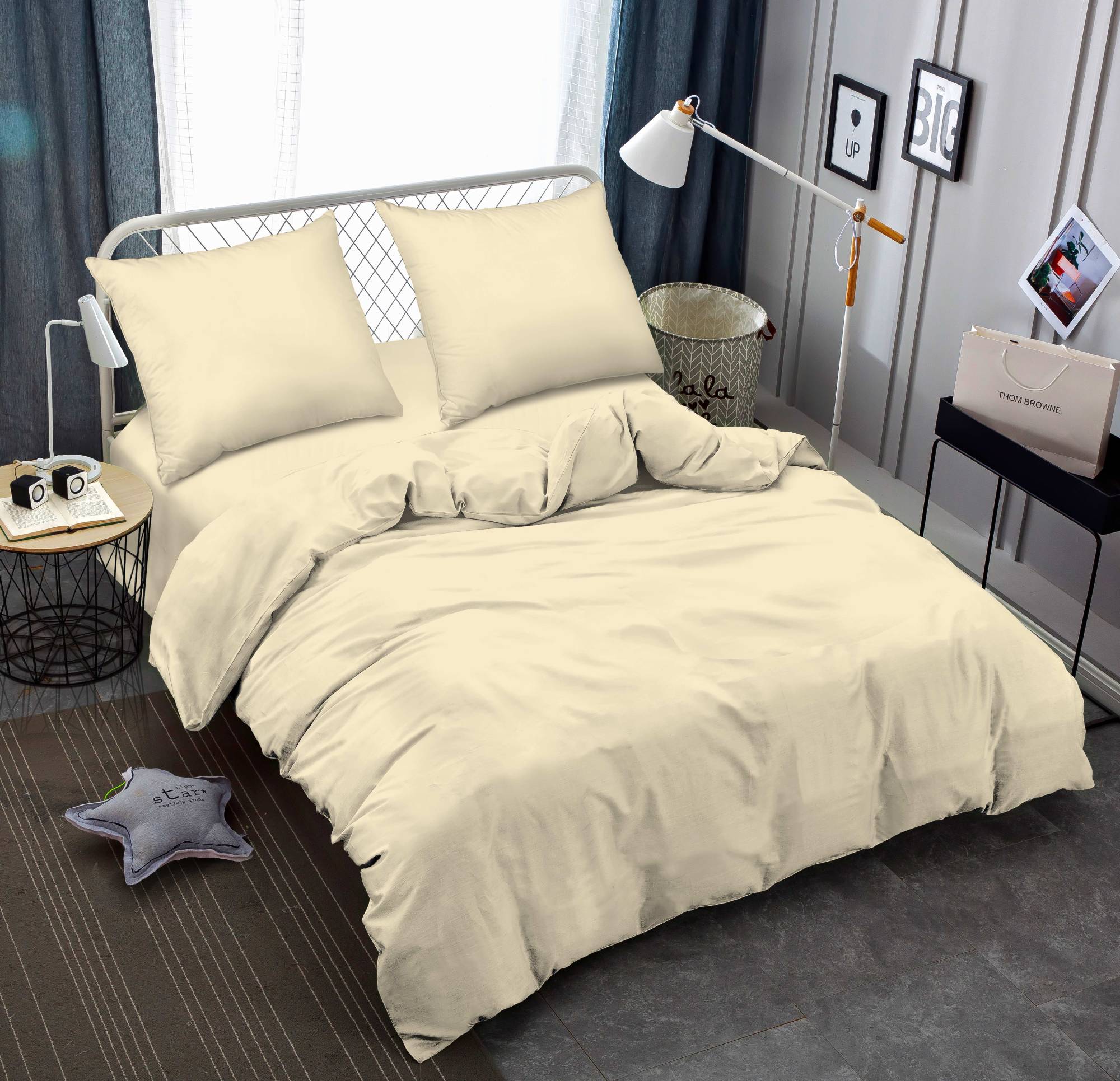 Комплект постельного белья Zastelli 12-0712 Vanilla жатка 200х220 см ванильный (22232)