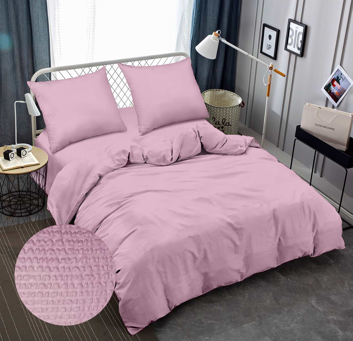 Комплект постільної білизни Zastelli 14-3204 Fragrant Lilac жатка 2х145х210 Рожевий (22244)