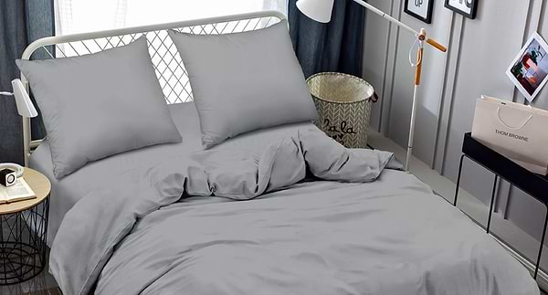 Фото - Комплект постельного белья Zastelli Tradewinds жатка 200х220 см серый (15-4307)