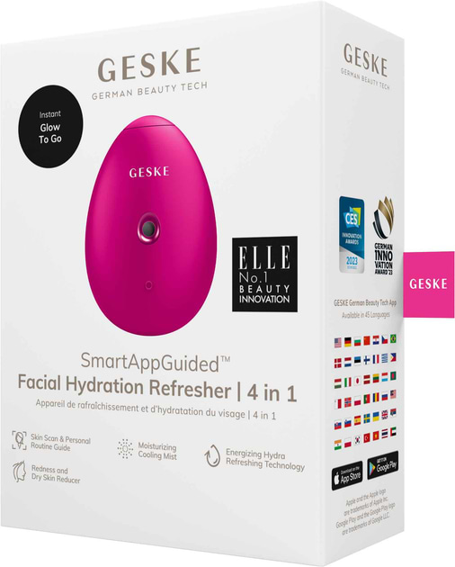 Фото - Электронный освежитель для кожи лица GESKE Facial Hydration Refresher 4 в 1 пурпурный (GK000057MG01)