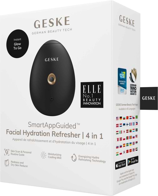 Фото - Электронный освежитель для кожи лица GESKE Facial Hydration Refresher 4 в 1 серый (GK000057GY01)