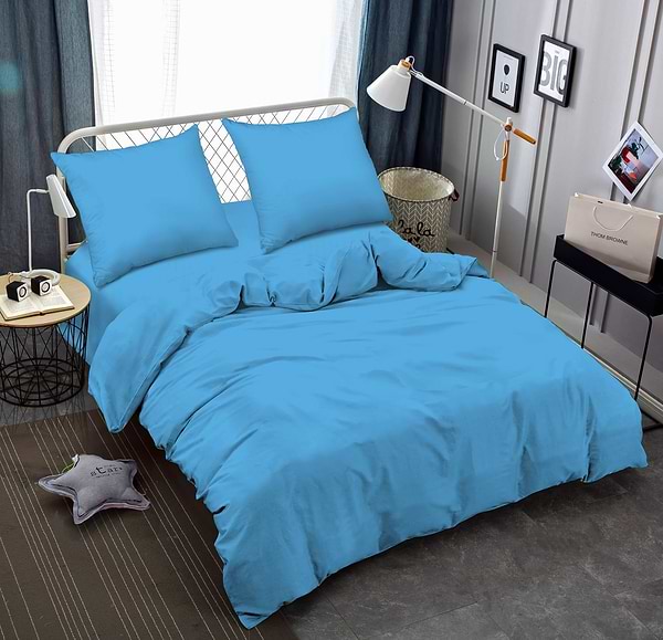 Фото - Комплект постельного белья Zastelli Bonnie Blue жатка 200х220 см голубой (16-4134)