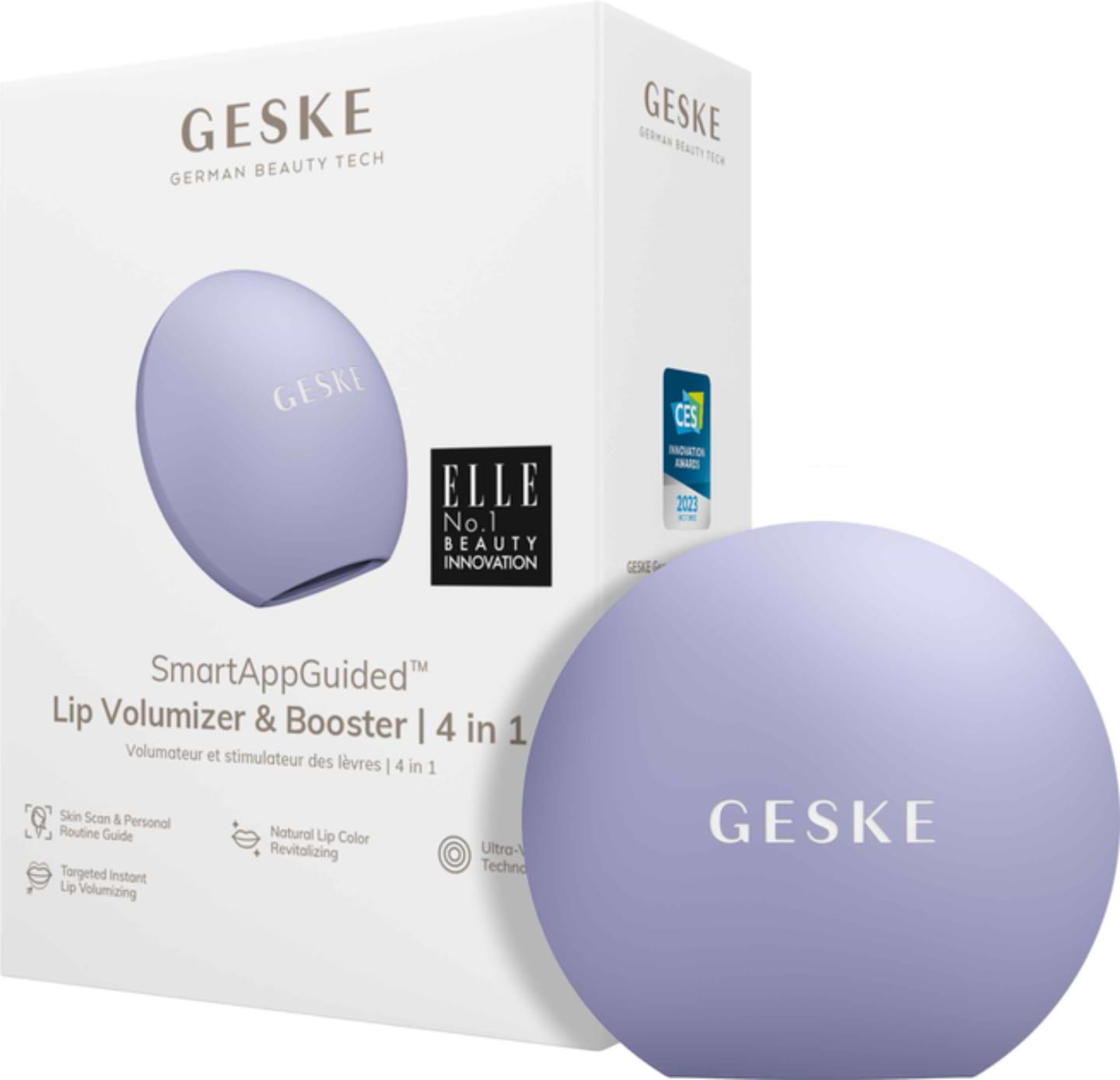 Устройство для увеличения объема губ GESKE Lip Volumizer & Booster 4 в 1 фиолетовый S (GK000055PL01)
