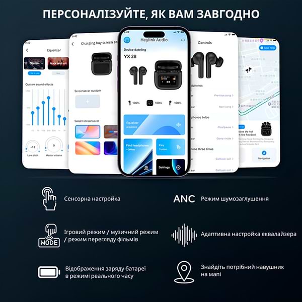 Фото - Наушники вкладыши беспроводные TWS INSPIRE YX28 Black