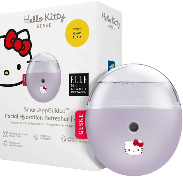 Фото - Электронный освежитель для кожи лица GESKE Facial Hydration Refresher 4 в 1 by Hello Kitty фиолетовый (HK000058PU01)