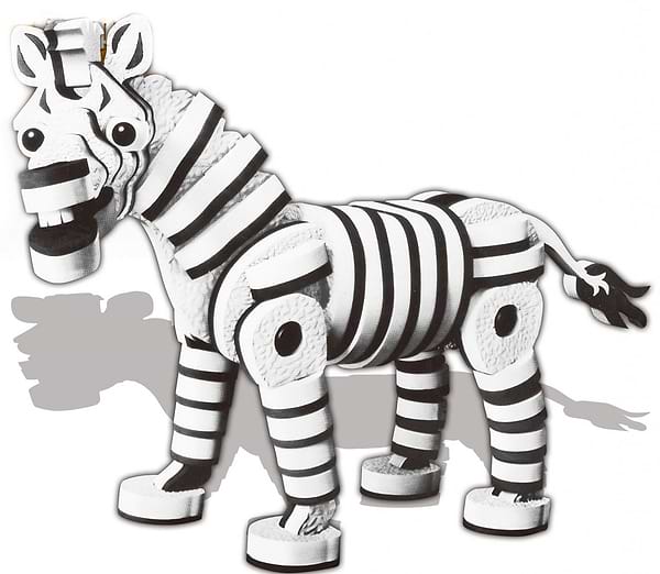 Фото - 3D пазли Sen Yan Toys Об'ємний м'який конструктор зебра 81 дет. (SY1006)