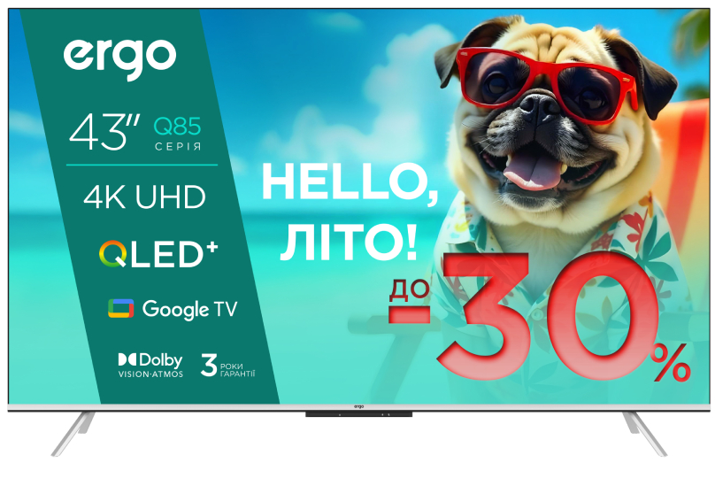 Телевизор Ergo 43JUQ85 - Фото 1