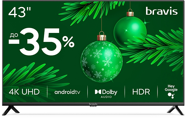 Фото - Телевизор Bravis 43K6000U