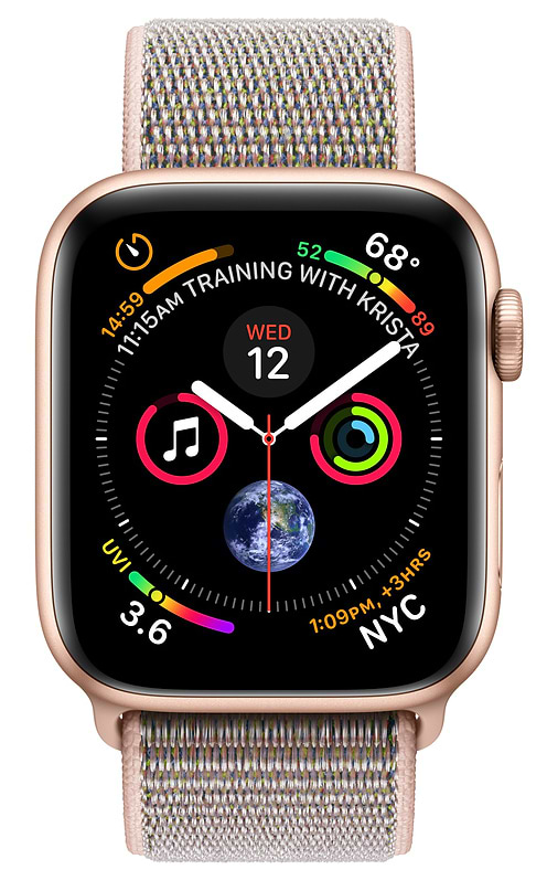 Фото - Смарт-часы Apple Watch Series 4 GPS 40mm Gold Aluminium Case with Pink Sand Sport Loop (MU692UA/A)