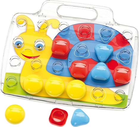 Мозаїка для малюків Quercetti 46 мм 24 ел. + Дошка (4400-Q)