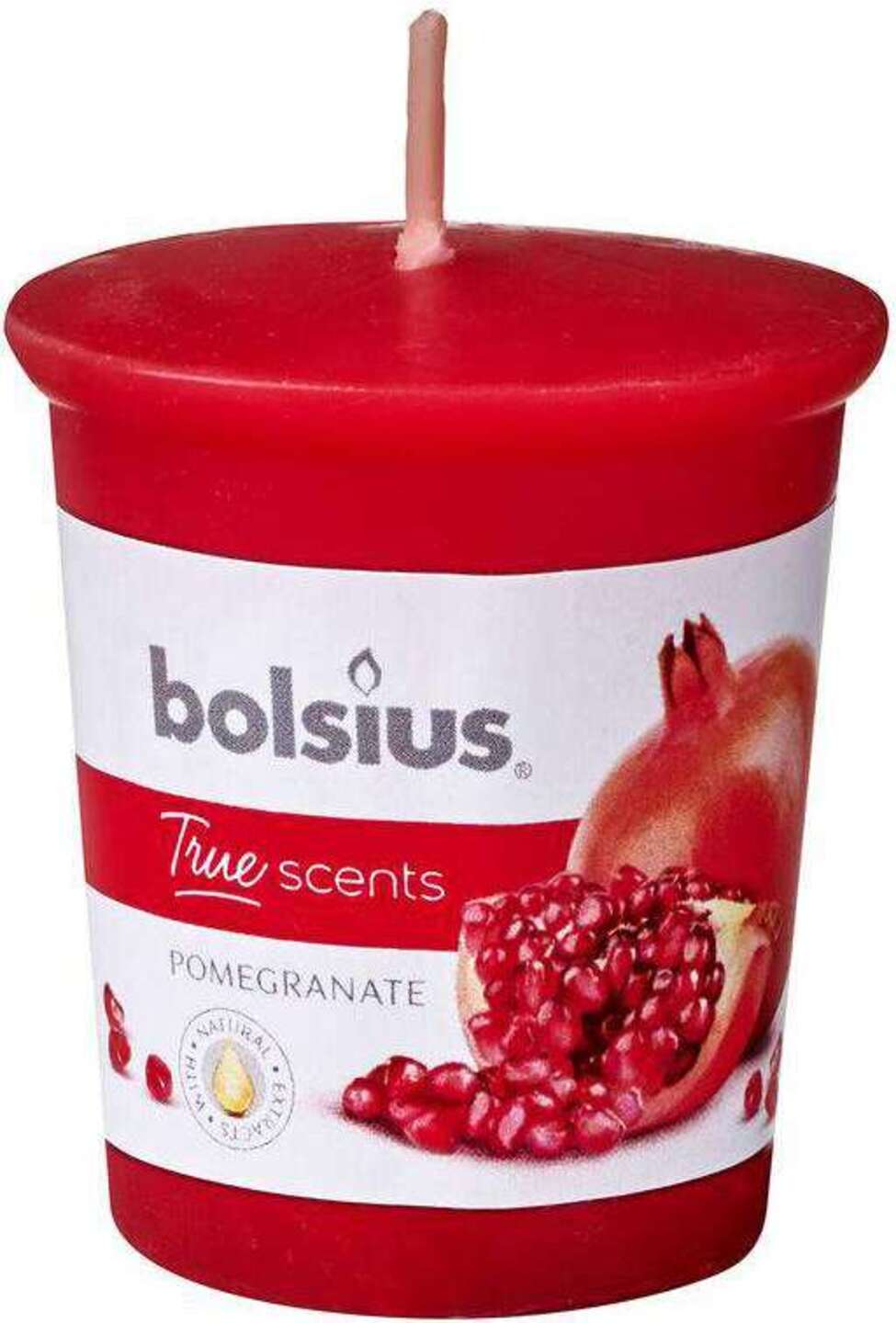 Фото - Свічка декоративна Bolsius 53/45, аромат Гранат (440115)