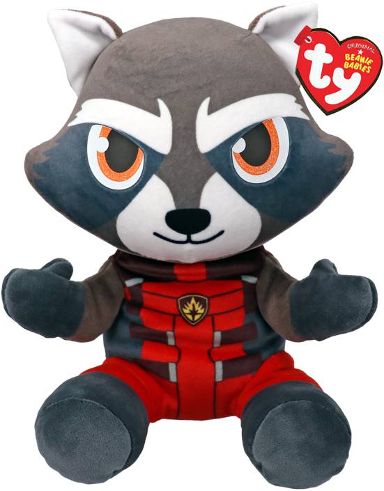 Мягкая игрушка животное TY Marvel Енот Ракета 15 см (44013)
