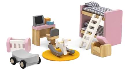 Фото - Мебель и домики для куклы PolarB Детская комната (44036)