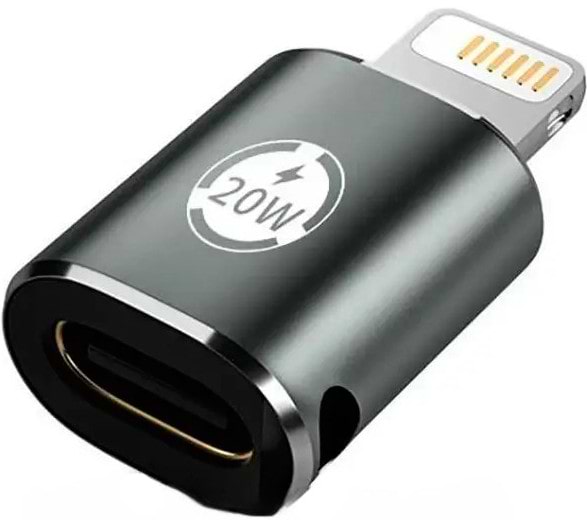 Переходник XOKO AC-015m USB Type-C-Lightning 20W Black (XK-AC-015m) - Фото 1