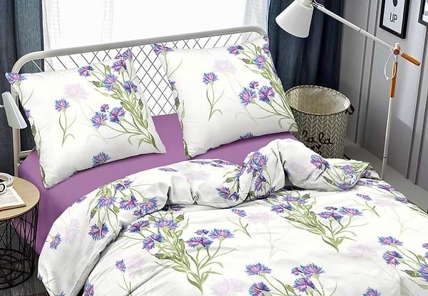 Фото - Комплект постільної білизни Zastelli J3754-10/Amethyst Orchid жатка 2х145х210 Різнокольоровий (22272)