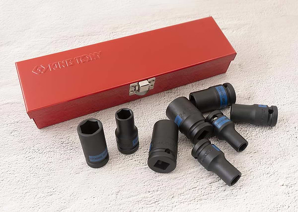 Фото - Набор торцевых головок KING TONY 1/2" 10 - 24 мм 8 шт. (4413MP)