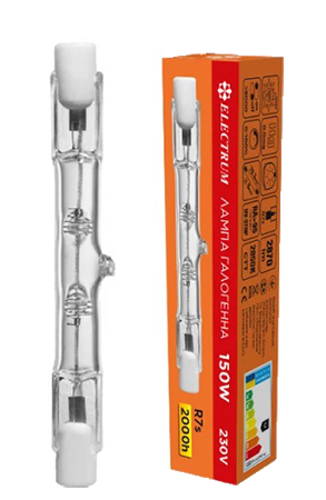 Фото - Лампочка галогенова Electrum 150W R7s 2800K (A-HL-0055)