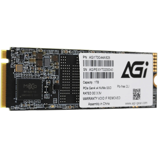 Фото - SSD-накопичувач внутрішній AGI SSD 1Tb AGI AI828 M.2 2280 PCIe 1.4 3D NAND Retail (AGI1T0G44AI828-CB)