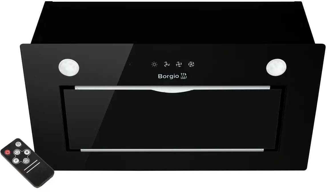Вытяжка встраиваемая Borgio BBG (TR) 5850 Black Glass SU 850 - Фото 1