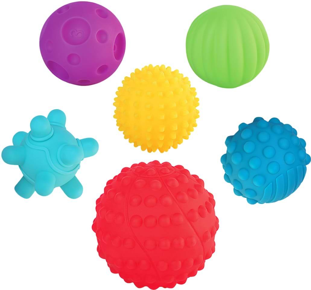 М'ячик для малюка Kiddi Smart Сенсорні 6 шт. (4434-KS)