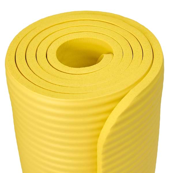 Фото - Коврик для йоги и фитнеса TECOFIT 183х61х1 см NBR Yellow (TOP20106462/4)