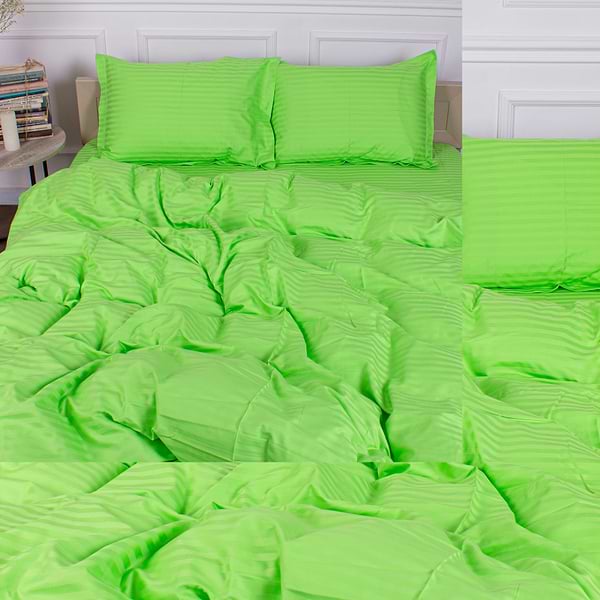 Фото - Простынь двуспальная MirSon 180x200 см Royal Soft Stripe 30-0016 Light Green (2200011304939) Фото - Простынь двуспальная MirSon 180x200 см Royal Soft Stripe 30-0016 Light Green (2200011304939)
