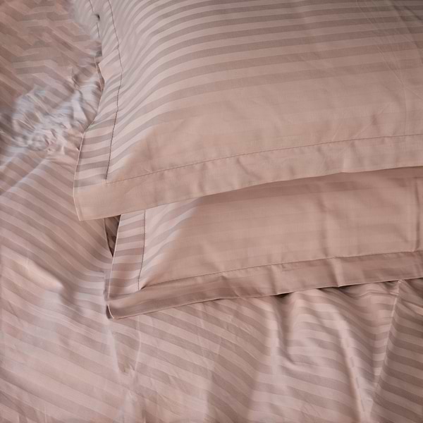 Фото - Комплект постільної білизни дитячий MirSon Satin Stripe 30-0004 Cream 110х140 (2200005246085)