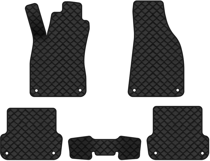 Килимки з екошкіри в салон авто EVAtech ECO для A4 (B7) MT Audi 2004-2008 3 покоління Sedan EU AU3412CV5AV8BBB