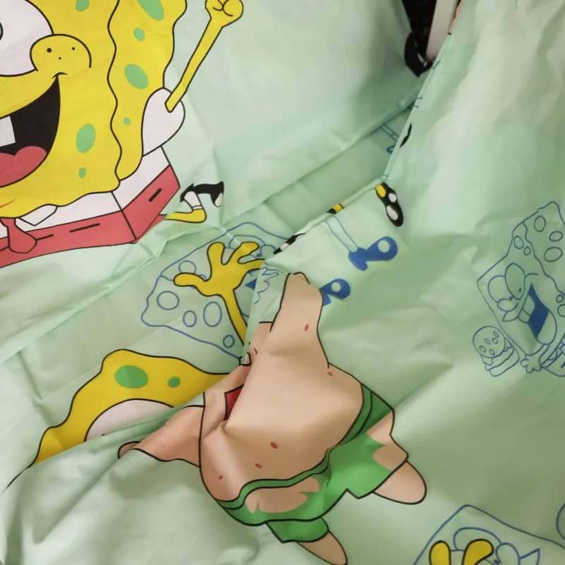 Комплект постільної білизни MirSon Бязь 17-0688 Спанч Боб і Патрік 175х210 см (2200010258684)