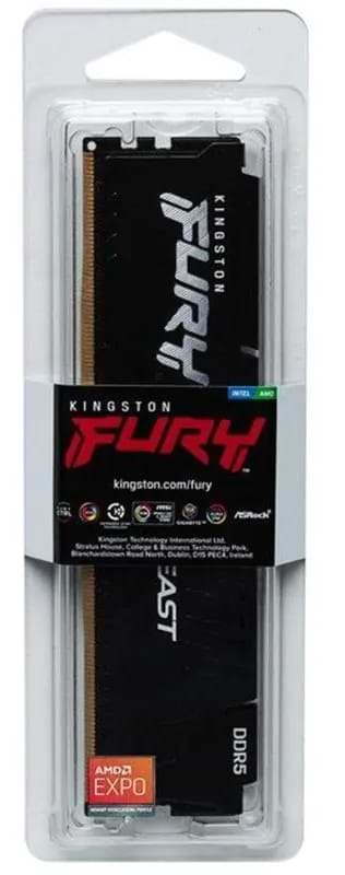 Фото - Память DDR Kingston DDR5 16GB 5200 MHz Fury Beast Black (KF552C36BBE-16)