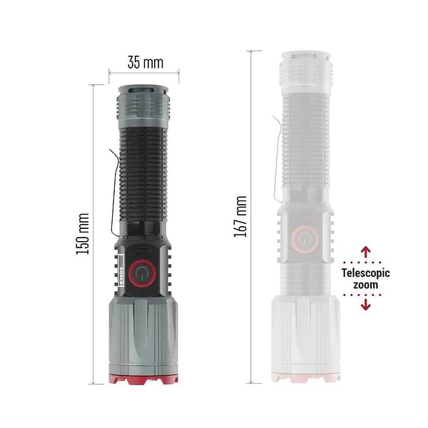 Фото - Ліхтар EMOS P3121 1200 Lm 2200 mAh метал фокус 