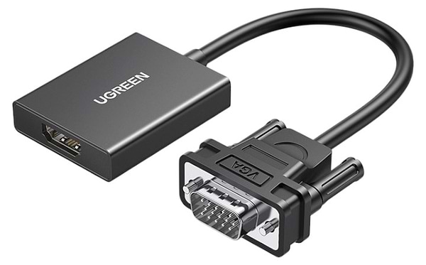 Фото - Перехідник HDMI UGREEN CM513 VGA to HDMI Black (50945)