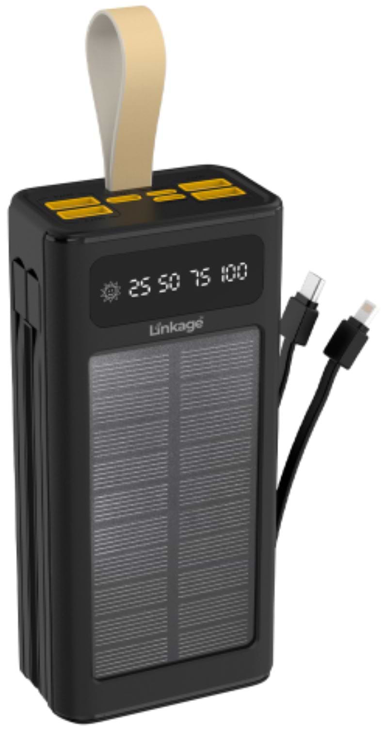 Батарея мобільна Linkage LKP-46+Solar 30000mAh 22.5W (LKP-46) - Фото 1