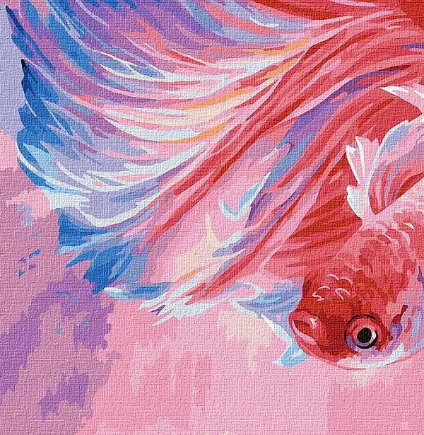 Фото - Картина по номерам Ideyka "Рыба петушок" 40х50см (KHO4459)