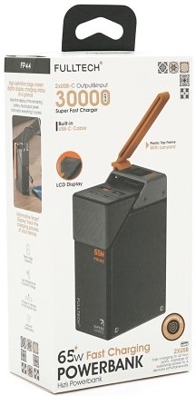 Фото - Батарея мобильная FULLTECH PRIME 30000mAh PD65W+22.5W Black
