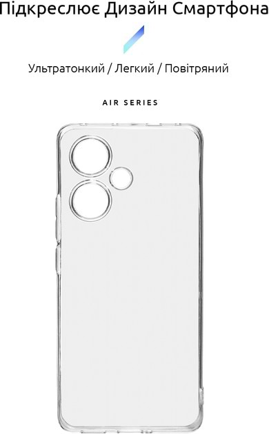 Фото - Чохол для смартфону Armorstandart Air for Xiaomi Redmi Note 13 Pro+ 5G Camera cover Clear (ARM78479)