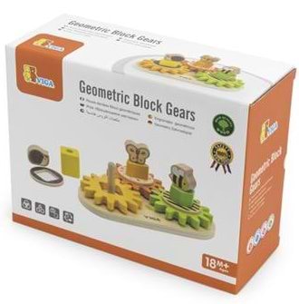 Ігровий набір для малюка Viga Toys Звірята на шестерінках (44690)