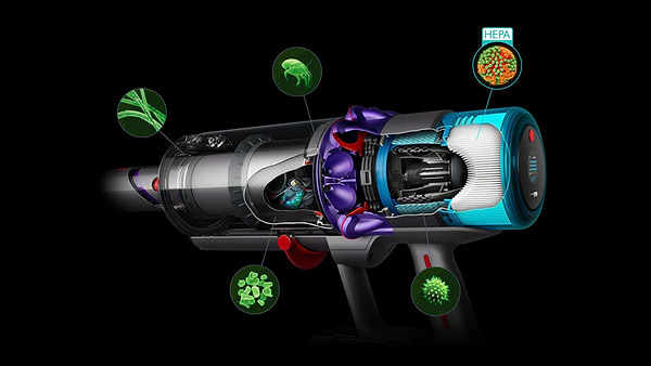 Фото - Пылесос ручной для дома Dyson SV23 GEN5DT Abs EU/CH/IL/MEA SPu/Ir/Pu (446989-01)