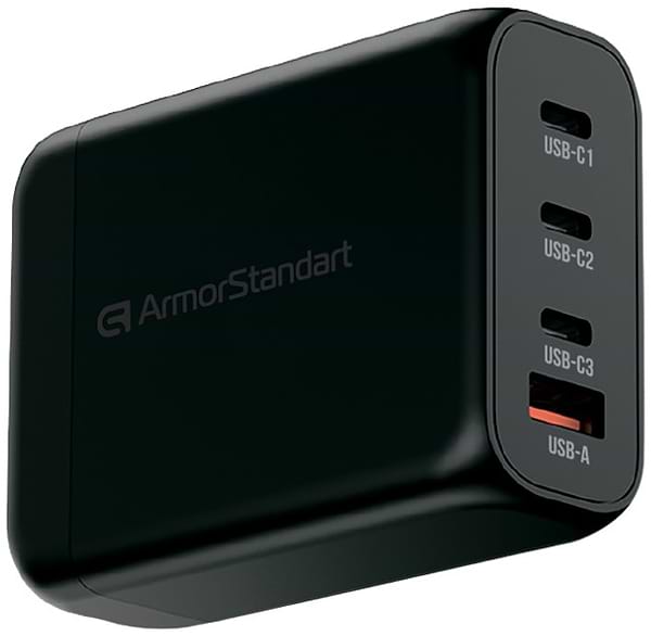 Фото - Сетевое зарядное устройство Armorstandart Resolute Power ARP-131 100W GaN Black (ARM70024)