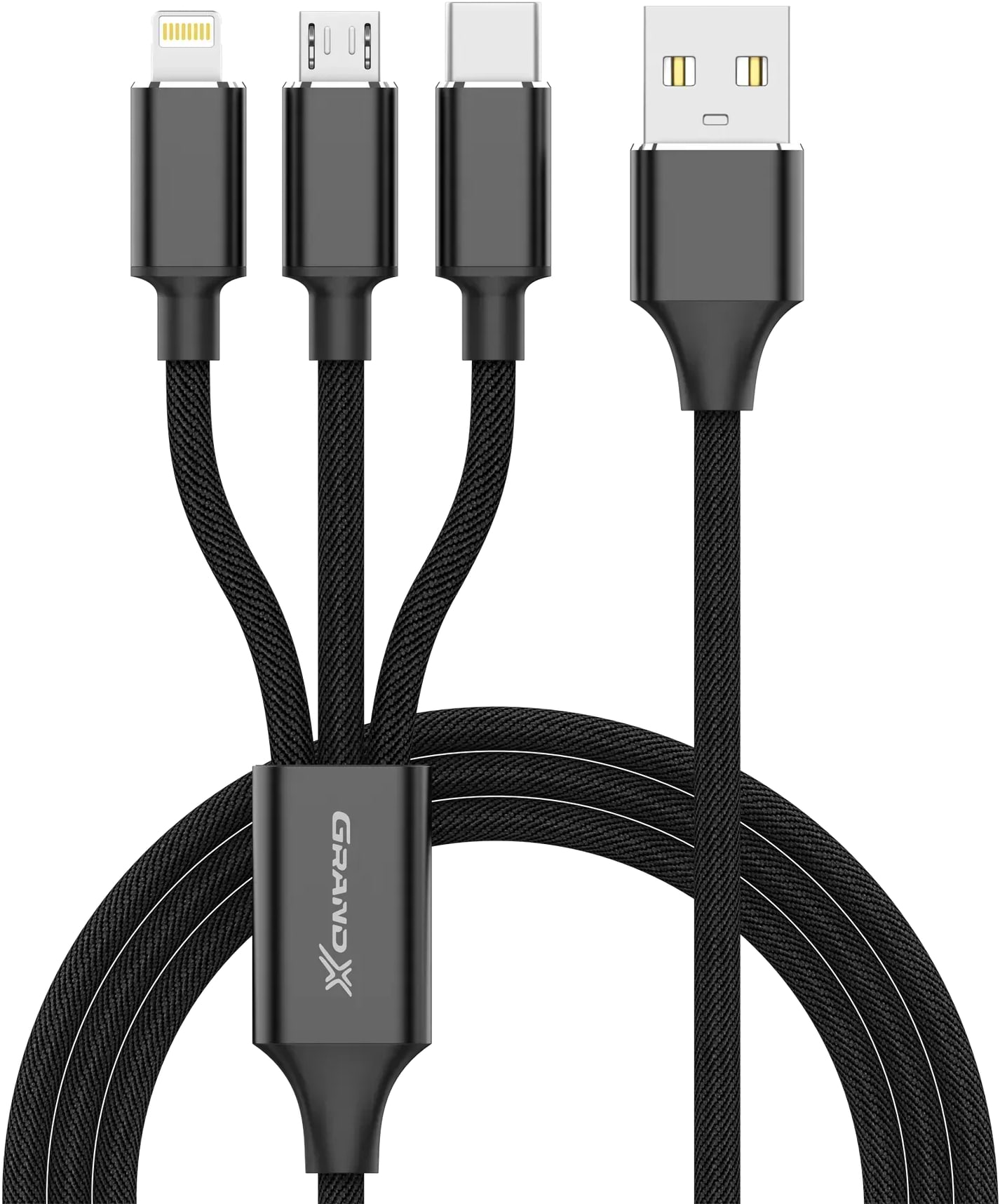 Кабель синхронизации данных Grand-X PX-31B 2.4-3A, 1m (3000001617013) - Фото 1