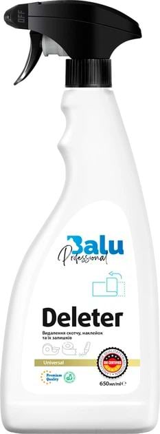 Засіб для чищення універсальний BALU для видалення скотчу та наклейок, 650 мл - Фото 1