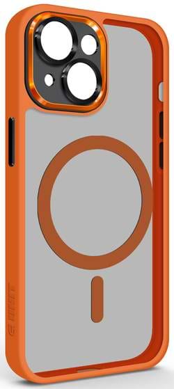 Чехол для смартфона Armorstandart Unit MagSafe SE for Apple iPhone 14 Orange Black (ARM75374) - Фото 1