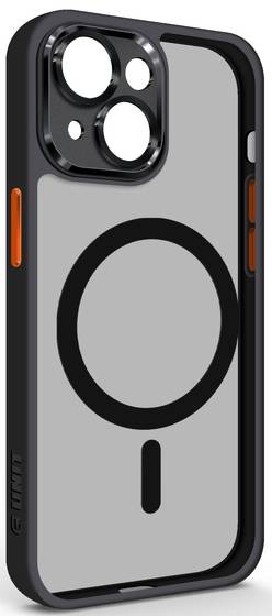 Чехол для смартфона Armorstandart Unit MagSafe SE for Apple iPhone 14 Black Orange (ARM75365) - Фото 1