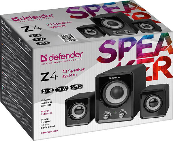 Фото - Компьютерная акустика 2.1 Defender Z4 Black (65508)