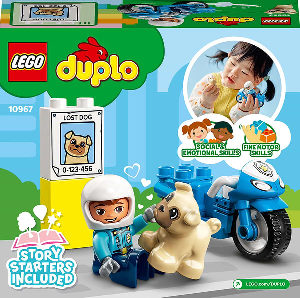 Фото - Конструктор LEGO DUPLO Town Полицейский мотоцикл (10967)